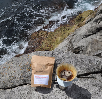Fountain Rock Burning Cliff Coffee by the sea