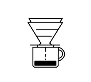 V60 brewing coffee