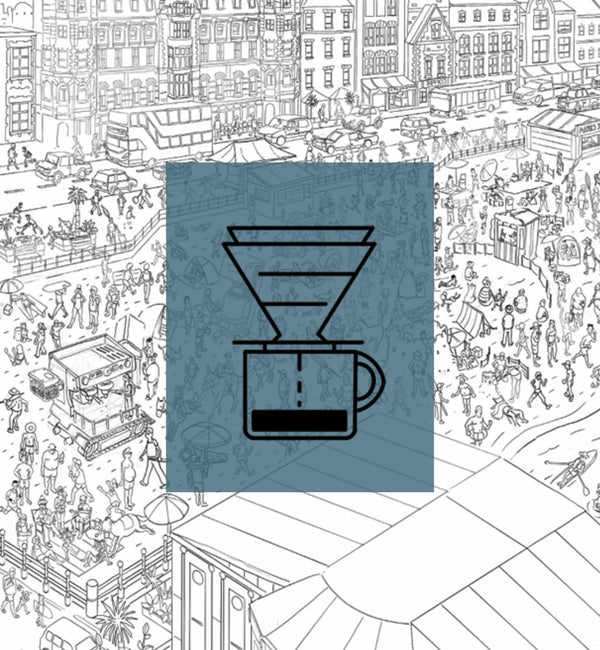 V60 brewing coffee