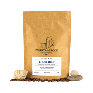 Chesil Deep Dark Roast Seasonal Speciality Coffee Blend  - 250g Compostable Coffee Bag