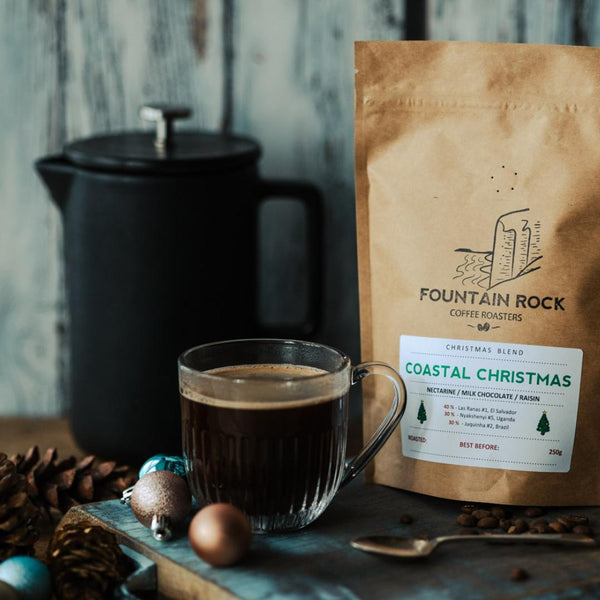 Coastal Christmas Speciality Coffee Blend  250g bag Lifestyle Photo