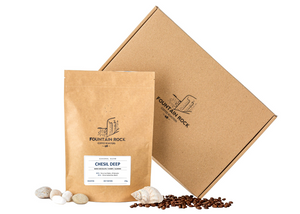 Chesil Deep Seasonal Speciality Coffee Blend - 250g Compostable Coffee Bag and letterbox friendly postal box